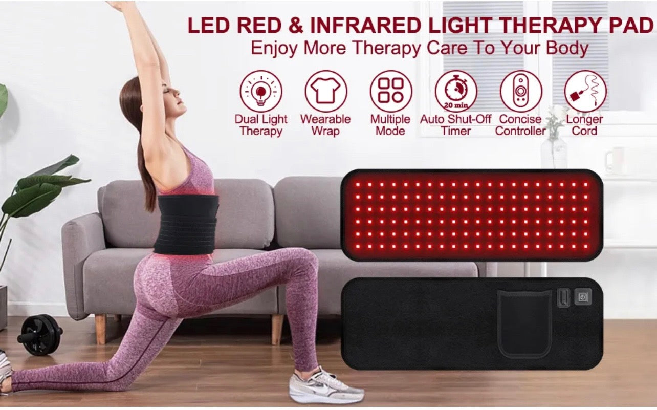     Red light therapy belt for muscle recovery and full-body wellness